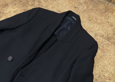 maison margiela 2011aw double coat black