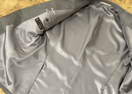 80s vintage set up suit three peace gray