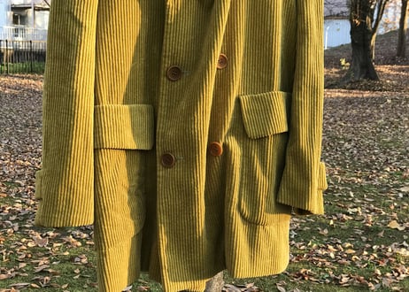 kenzo corduroy doubole coat