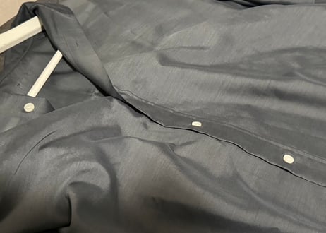 90s silk open collar shirt