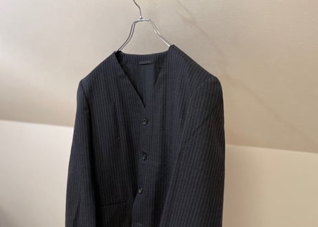 1980s comme des garcons homme no collar jacket dead stock