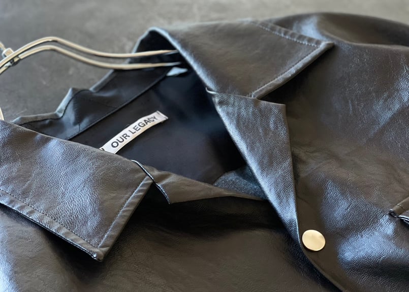 トップス Our Legacy VENICE BLOUSON 48 Our Legacy Venice Blouson - Black/Brown (Fake Leather