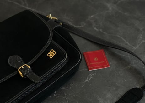 balenciaga "BB" leather shoulder bag