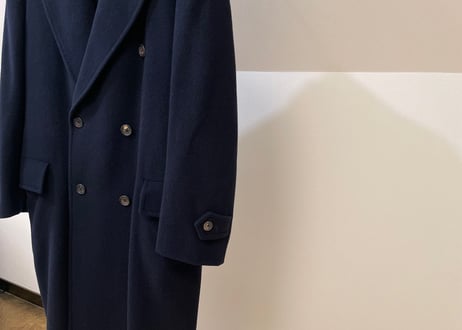 80-90s made in Austria alpaca wool double polo coat