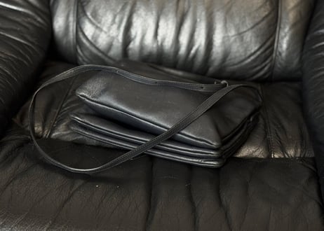 celine by ”Phoebe Philo” logo leather shoulder bag