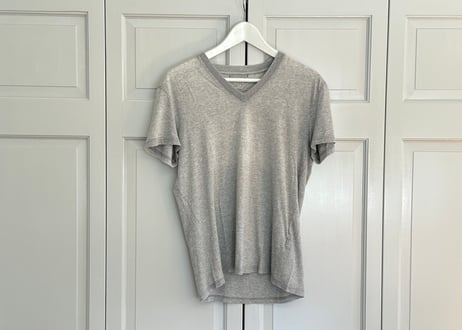 prada triangle rogo tops gray