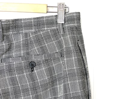2019ss maison margiela gray check trousers dead stock