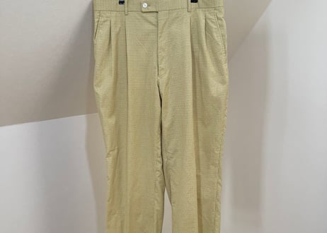 christian dior check wide trousers