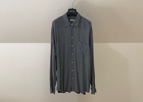 giorgio armani crepe dough shirt gray