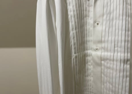 tom ford 2020ss pleat detailed shirt