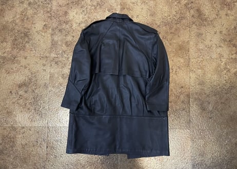 90's balenciaga leather coat made in spain