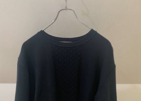 90s  "初期" y's for men panel pattern knit