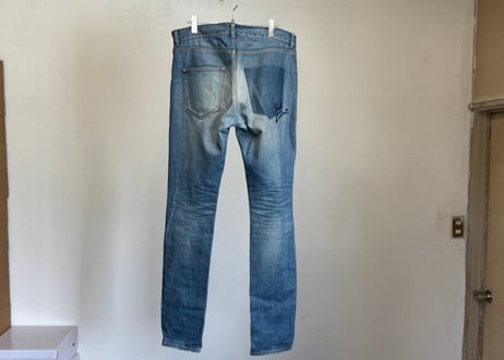saint laurent paris crash logo denim