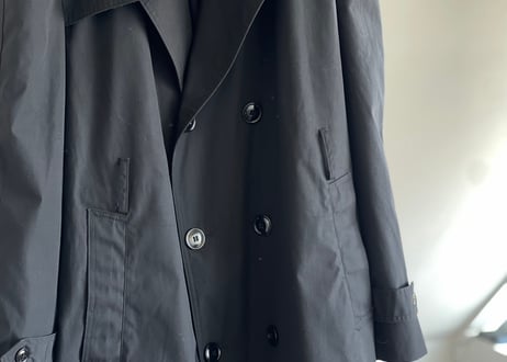 double black trench coat