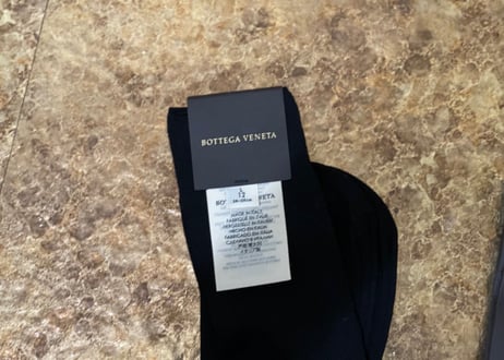 bottega veneta 2020aw socks black dead stock