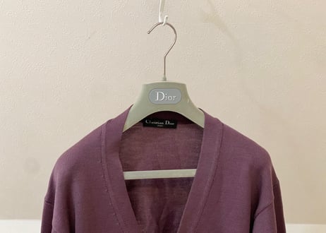 christian dior purple cardigan