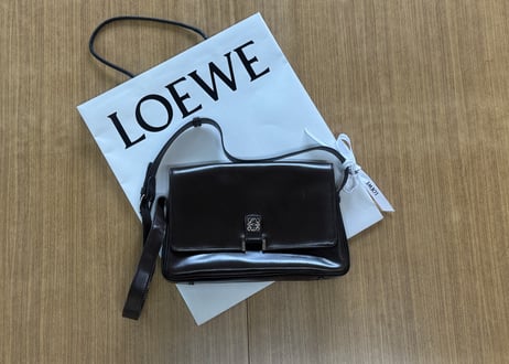 loewe leather anagram shoulder bag