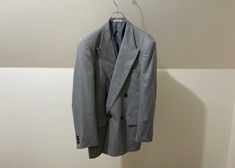 【setup special pick up】80-90s set up suit "gray stripe double"