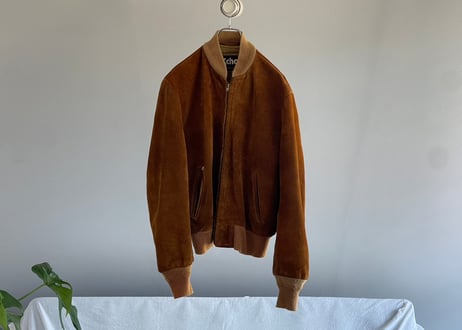 schott suede blouson made in USA