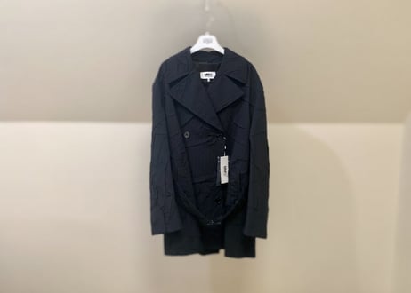mm6 maison margiela 2020aw crash trench coat 42 dead stock