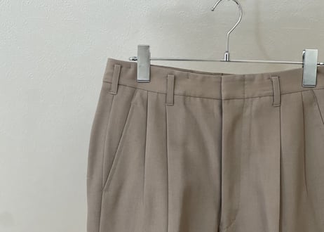 80s double set up suit beige
