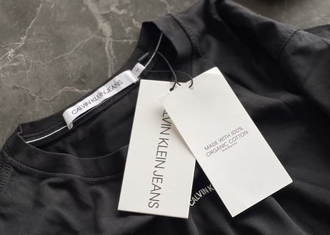 calvin klein organic cotton tops dead stock