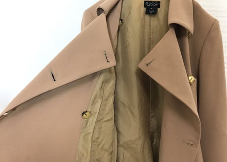 90s gucci double coat dead stock