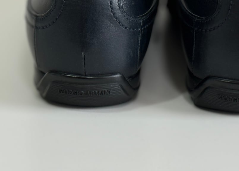 giorgio armani leather sneakers | weekend tokyo