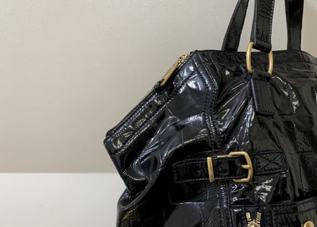 yves saint laurent rive gauche leather bag black