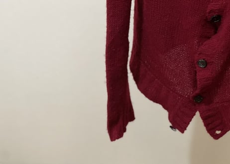 balmain broken knit cardigan