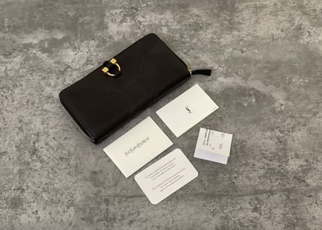 yves saint laurent leather wallet