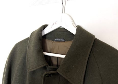 80-90 made in Italy  cashmere coat moss green