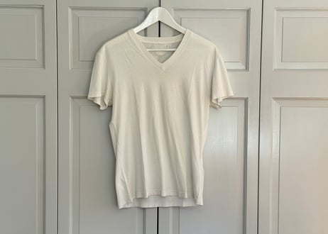 prada triangle rogo tops white