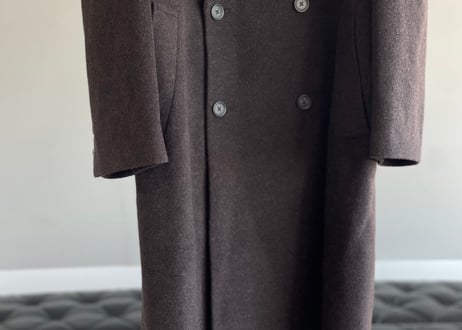 90s cashmere wool double long coat