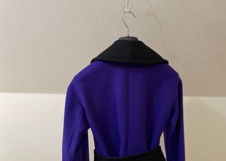 jilsander navy purple belted coat dead stock