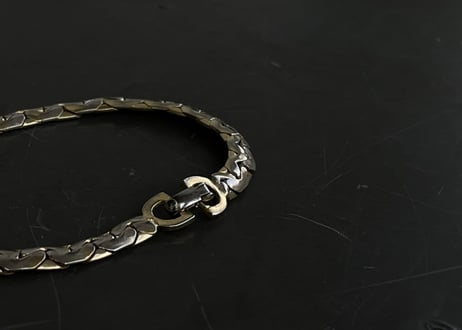 80-90s dior gold bracelet "C"