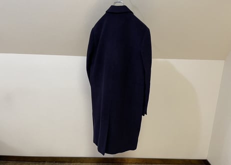80-90s cashmere wool double long coat #4