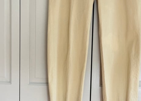 hermes leather piping wide pants