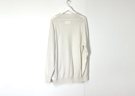 2019ss maison margiela cashmere over size cardigan white dead stock