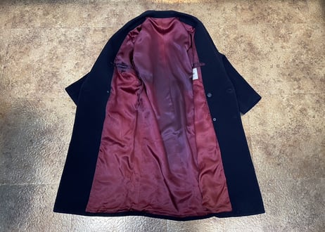 80-90s pure cashmere wool double long coat #11