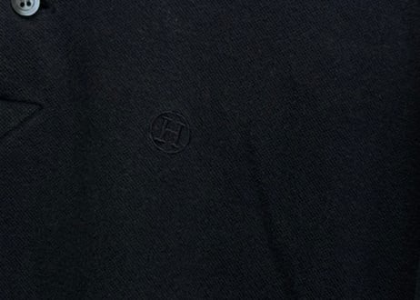 hermes "H logo" polo shirt navy
