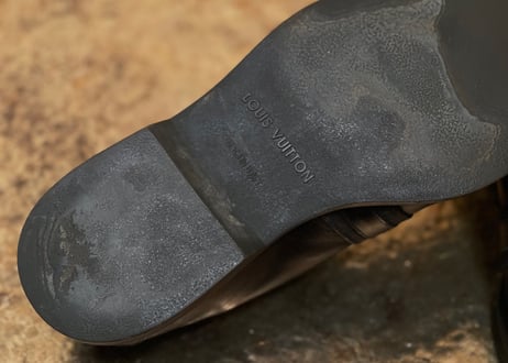 louis vuitton leather loafer