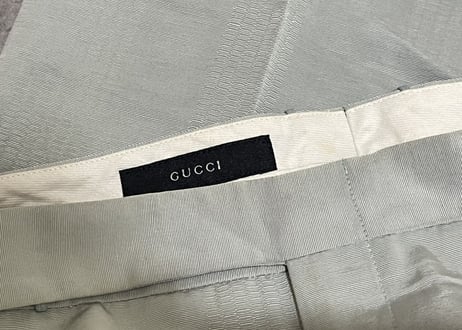 gucci rayon flare trousers