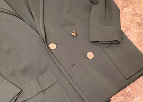 yves saint laurent double jacket green