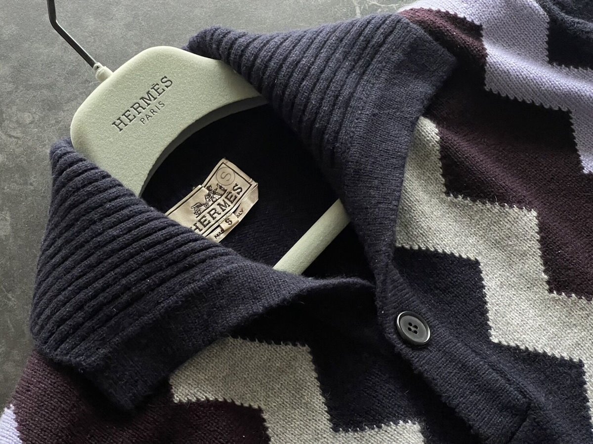 hermes cashmere argyle knit | weekend tokyo 