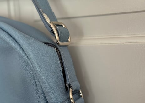 jilsander blue leather bag