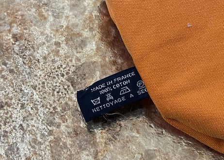 hermes orenge pouch bag "small”