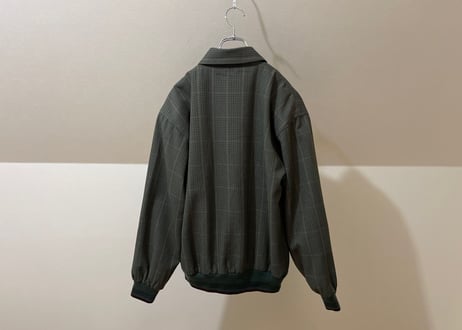 yves saint laurent blouson check green