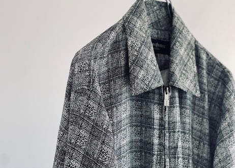 saint laurent jacquard ysl logo jacket
