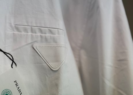 prada 2025ss logo shirt jacket dead stock